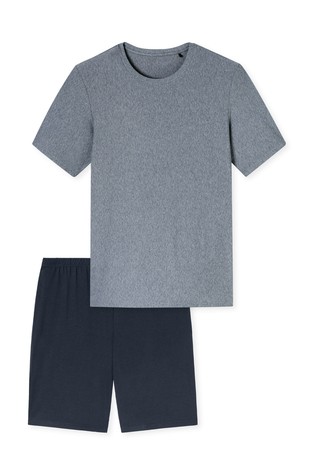 SCHIESSER Selected Premium Jacquard - short pyjamas Blue 5