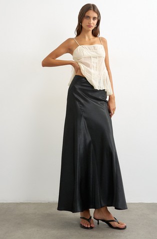 TSJESSY long satin skirt