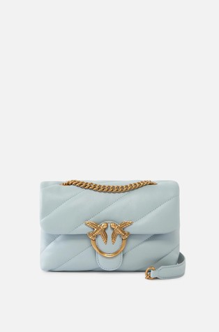 Mini Love Bag Puff Maxi prešita usnjena torbica