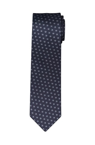 Polka-dot silk tie