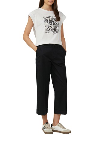 S.OLIVER Relaxed fit T-shirt with foil print White 3