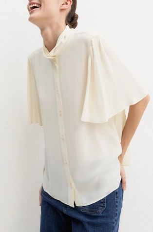 Petal-Sleeve Shirt