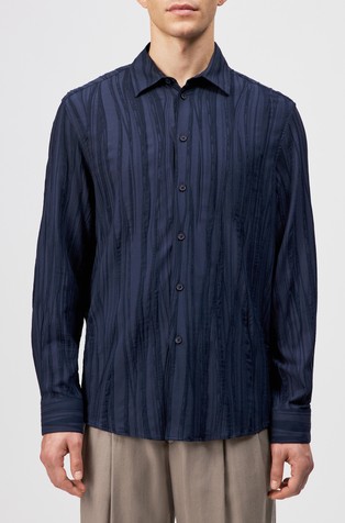 Teksturirana srajca iz viskozne mešanice