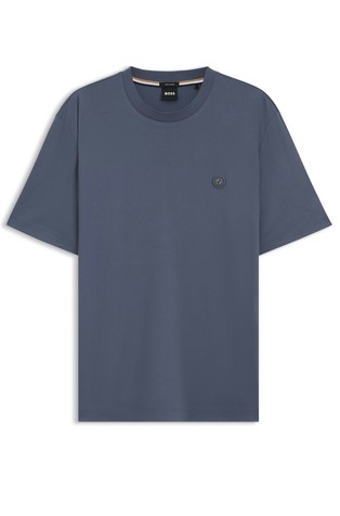 Majica iz merceriziranega bombaža z dvojnim B monogramom