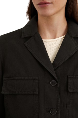 MARC O'POLO Jacket in organic cotton/linen blend Black 3