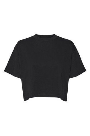 NOISY MAY NMALENA short sleeved semi cropped top Black 5
