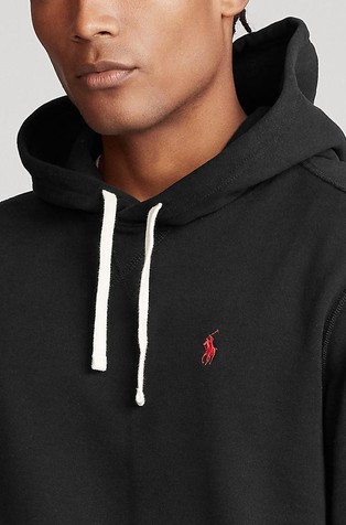 RALPH LAUREN Pulover s kapuco Črna - Black Charcoal 4