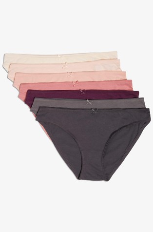 Jackie paket 7 bombažnih spodnjih hlačk