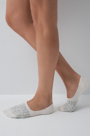 Animal print 3-pack no-show socks