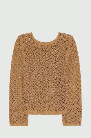 Luknjičasto pleten pulover