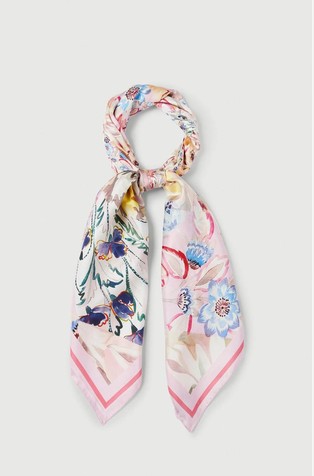 Printed silk scarf