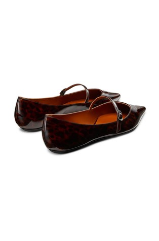 STUART WEITZMAN Emilia leather flats Dark Brown 3