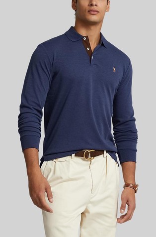 Custom slim fit bombažna polo majica