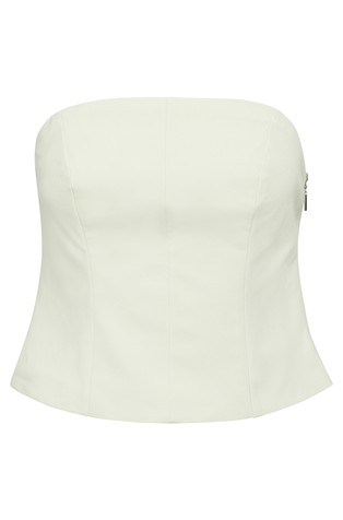 COMMA High-quality bodice top in corset-style Beige 4
