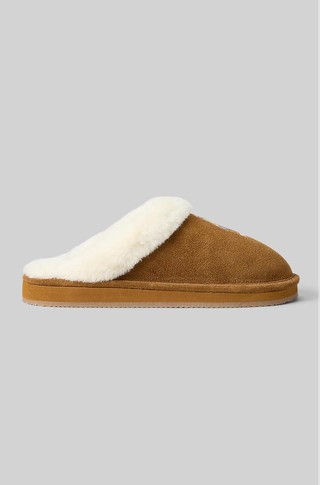 Polo Bear Suede Slippers