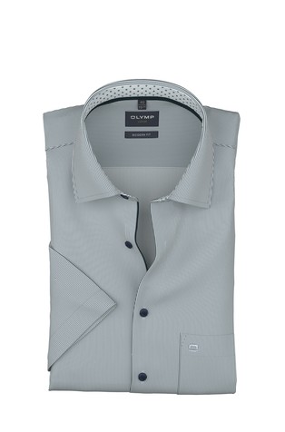 Luxor modern fit črtasta srajca s kratkimi rokavi