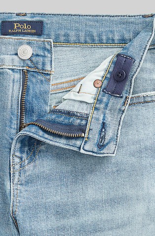 RALPH LAUREN Sullivan slim fit elastične denim kratke hlače Modra - Blue 3