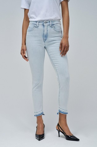 Faith Push In cropped skinny fit jeans hlače