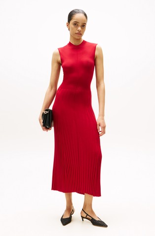 Sleeveless Jumper Dress in Lyocell and silk blend