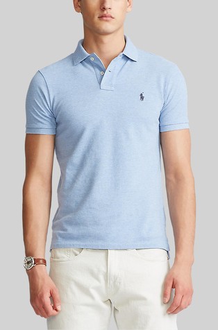 Slim fit polo majica s kratkimi rokavi