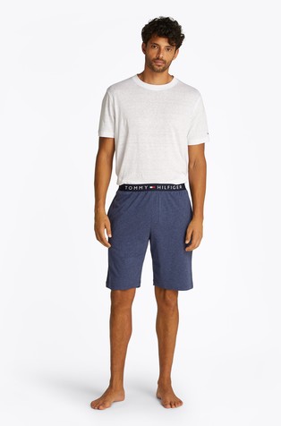 TOMMY HILFIGER Spodnji del pižame z logo pasom Modra - Dark Blue 3