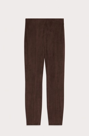 PENNYBLACK Skinny trousers in suede jersey Brown 5