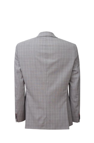 HUGO BOSS Sim fit checked jacket in wool-blend Gray 2