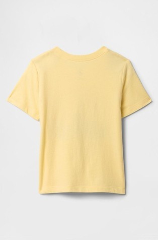 GAP Gap logo majica s kratkimi rokavi za malčke Rumena - Pale Banana 12-0824Tcx 2