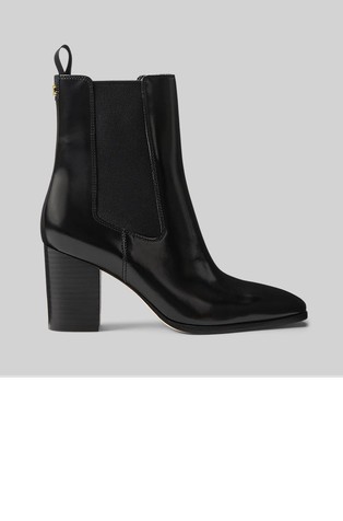 Raelynn Glazed Leather Bootie