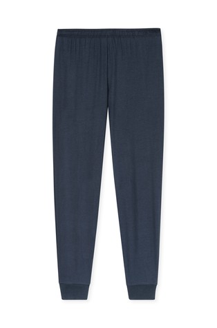 SCHIESSER Fine Interlock - long pajamas in cotton Dark Blue / Multi 6