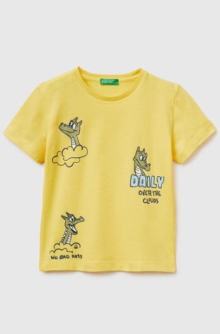 Majica s kratkimi rokavi in potiskom