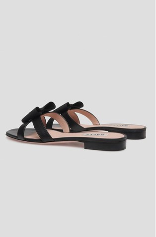 BALLY Usnjeni natikači Črna - Black 3