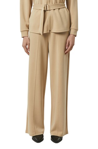 Hlače iz viskozne mešanice s širokimi hlačnicami