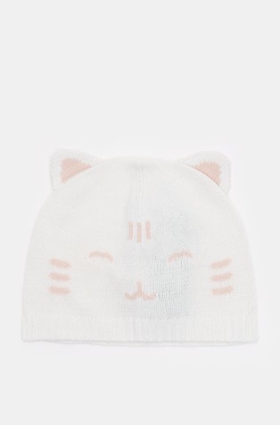 Pletena kapa z živalskim motivom