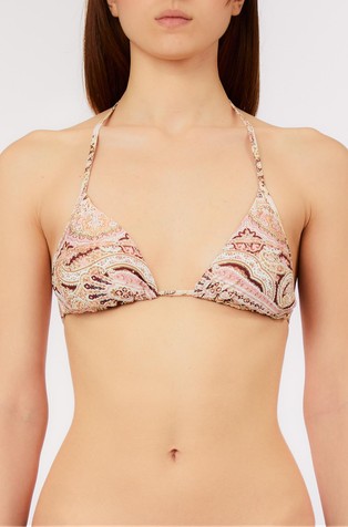 Triangel bikini zgornji del kopalk z vzorcem