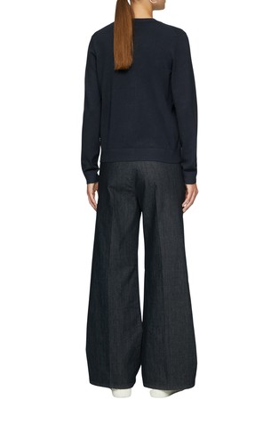 S.OLIVER Viscose blend cardigan with decorative buttons Dark Blue 2