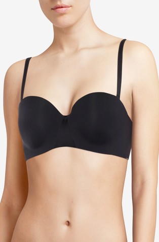 Klasičen brezšiven bandeau modrček