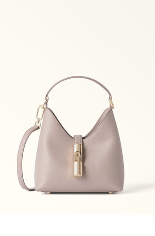 Mini Leather Hobo Bag