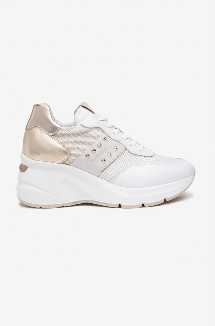 NEROGIARDINI Wedge heel sneakers White/Silver 