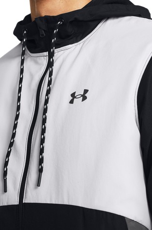 UNDER ARMOUR Legacy vetrovka Črna - Black/White/Gray 3