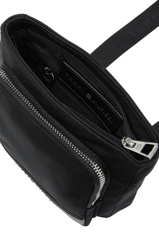 TOMMY HILFIGER TH Business torba za čez ramo s kovinskim logotipom Črna - Black 3