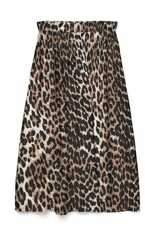 VERO MODA VMJOSIE midi krilo iz viskozne mešanice Rjava - Egret 6