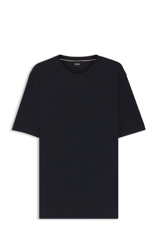 Pleten pulover s kratkimi rokavi in različnimi strukturami