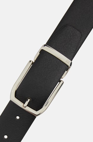 BOGGI MILANO Reversible Leather Belt Black 3
