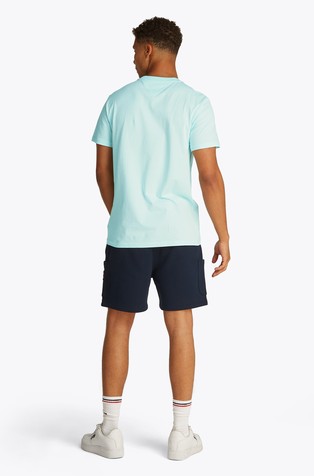 TOMMY HILFIGER Slim fit logo majica s kratkimi rokavi Modra - Turquoise 2