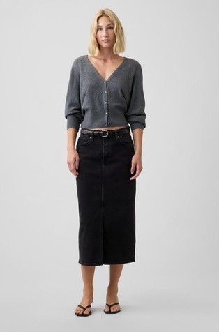Denim Midi Skirt