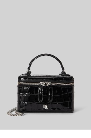 Hallee Croc-embossed Small Leather Crossbody Bag