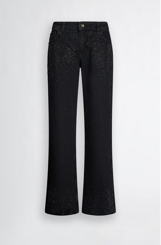 Baggy jeans with rhinestones