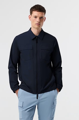 Vodoodbojna srajčna jakna iz performance stretch tkanine