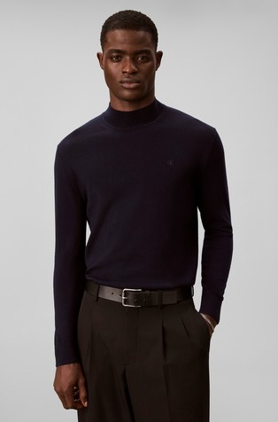 Wool Mock Neck Jumper